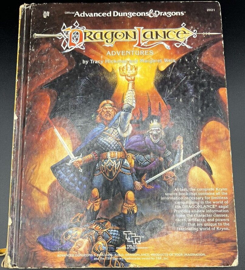 Dragonlance original adventures book