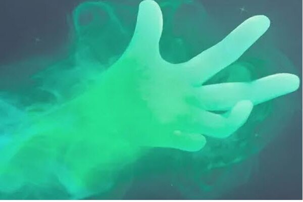 green ethereal mage hand