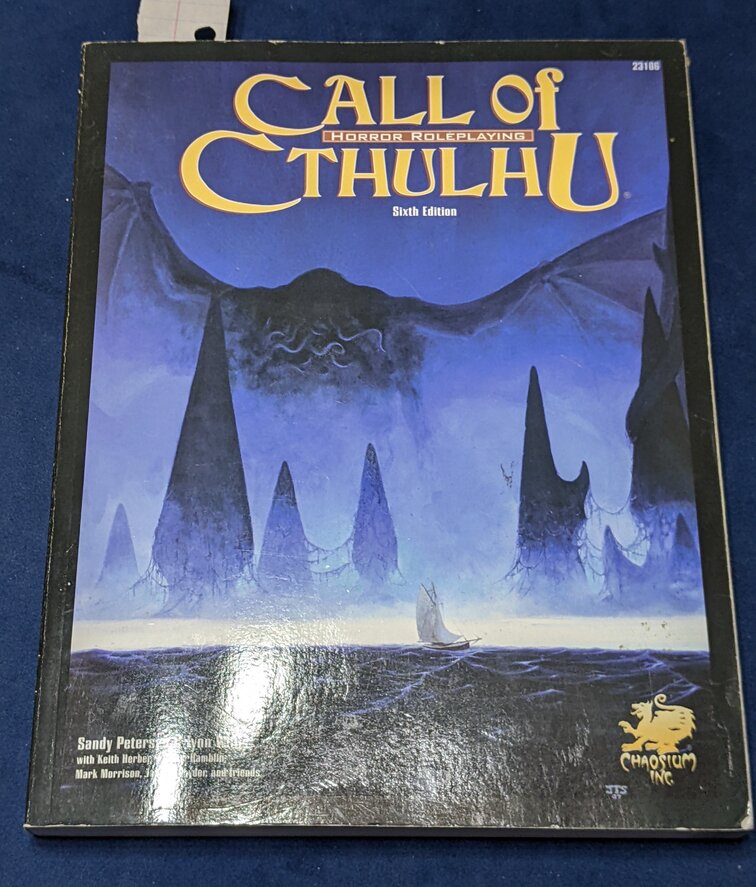 call of cthulhu ttrpg rules book