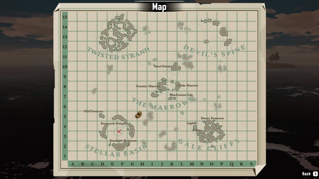 Dredge Game Map