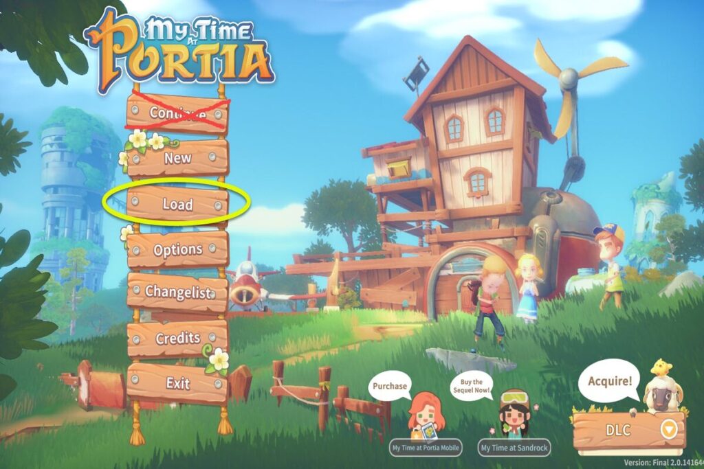 my time at portia opening screen