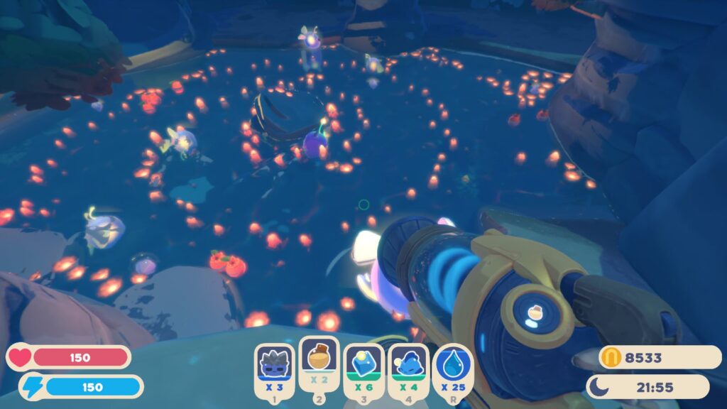 Slime Rancher 2 pretty night pool