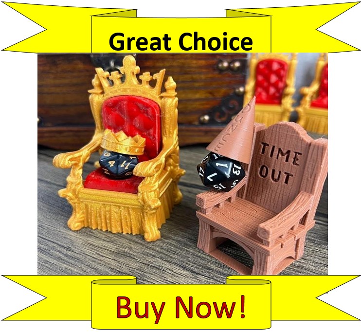dice throne with dice time out chair