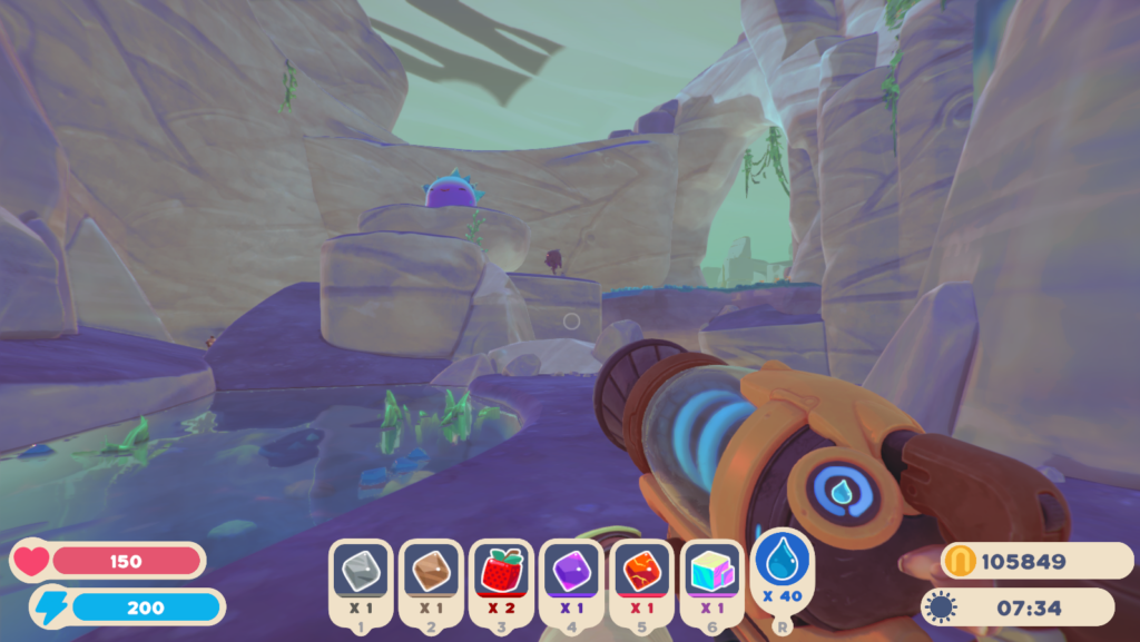 slime rancher 2 crystal gordo slime on rock plateau