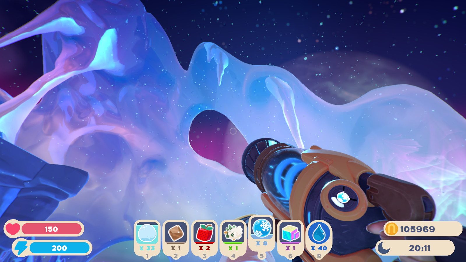 slime rancher 2 beautiful arctic night sky