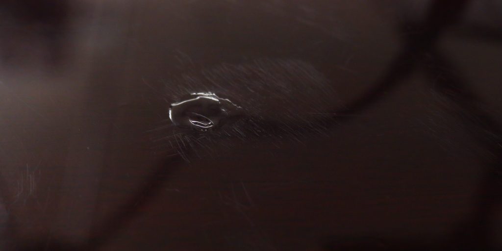 Table chip and scratches